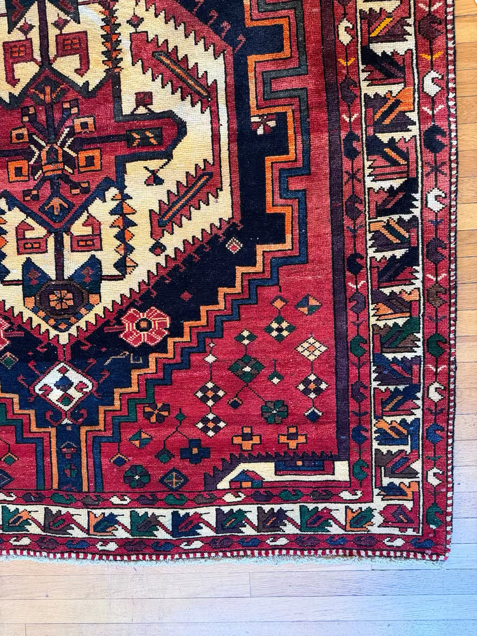 Antique Serapi Area Rug #R1001 -  5'7" x 6'11"
