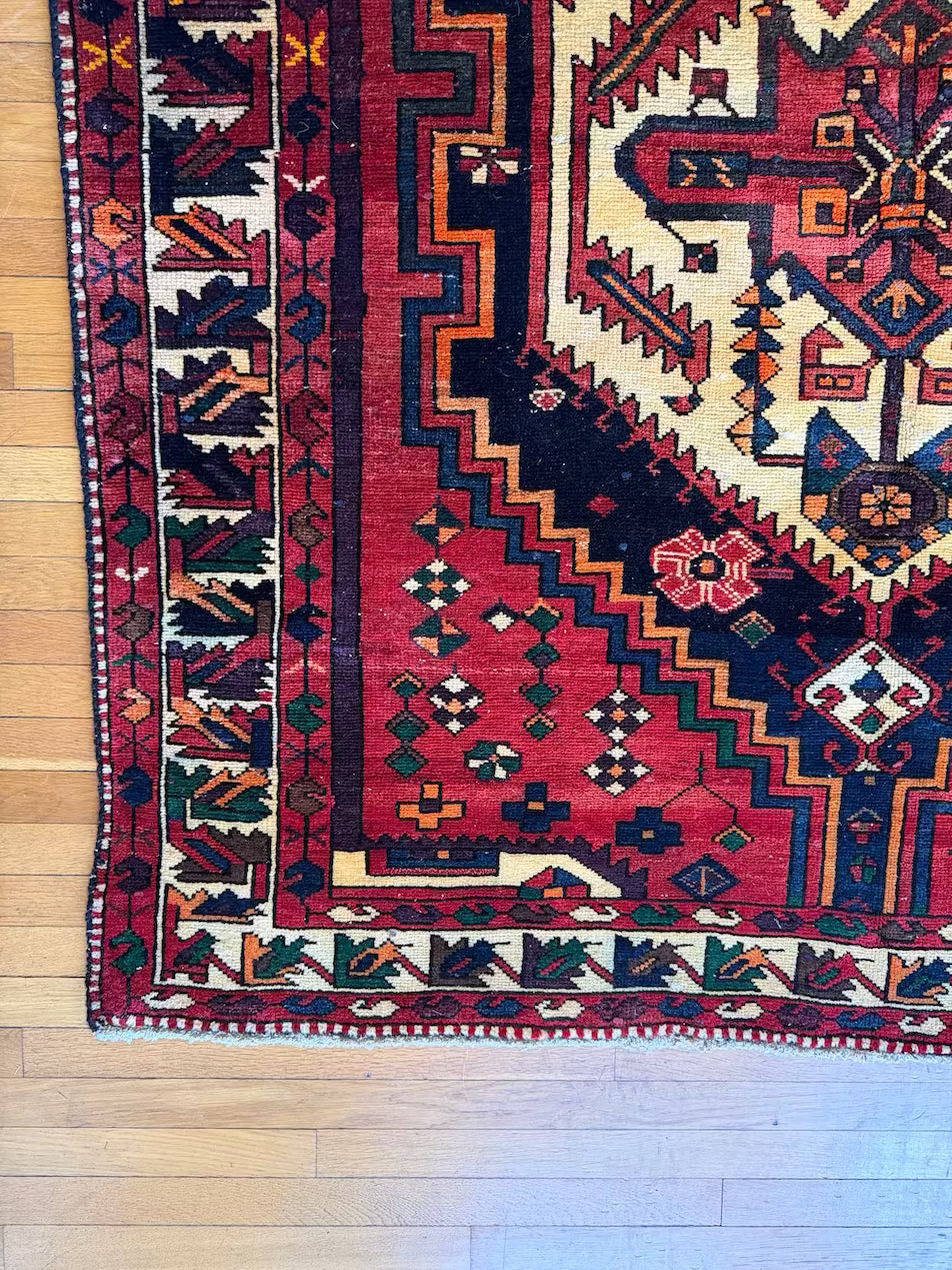 Antique Serapi Area Rug #R1001 -  5'7" x 6'11"