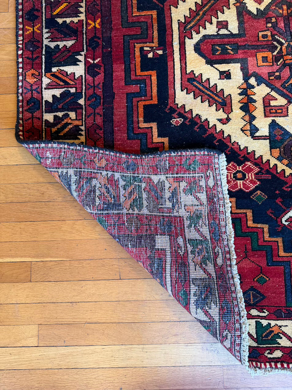 Antique Serapi Area Rug #R1001 -  5'7" x 6'11"
