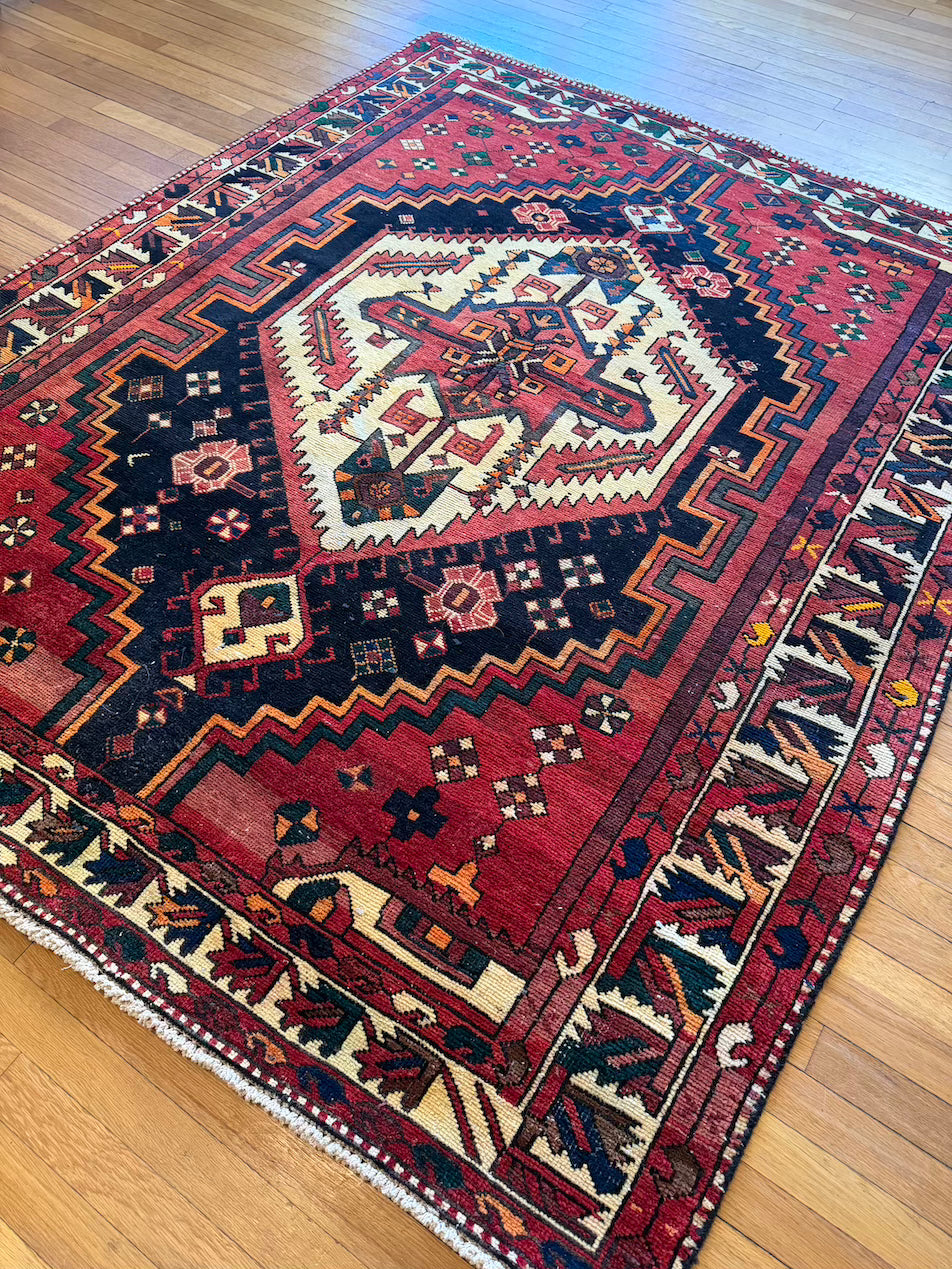 Antique Serapi Area Rug #R1001 -  5'7" x 6'11"