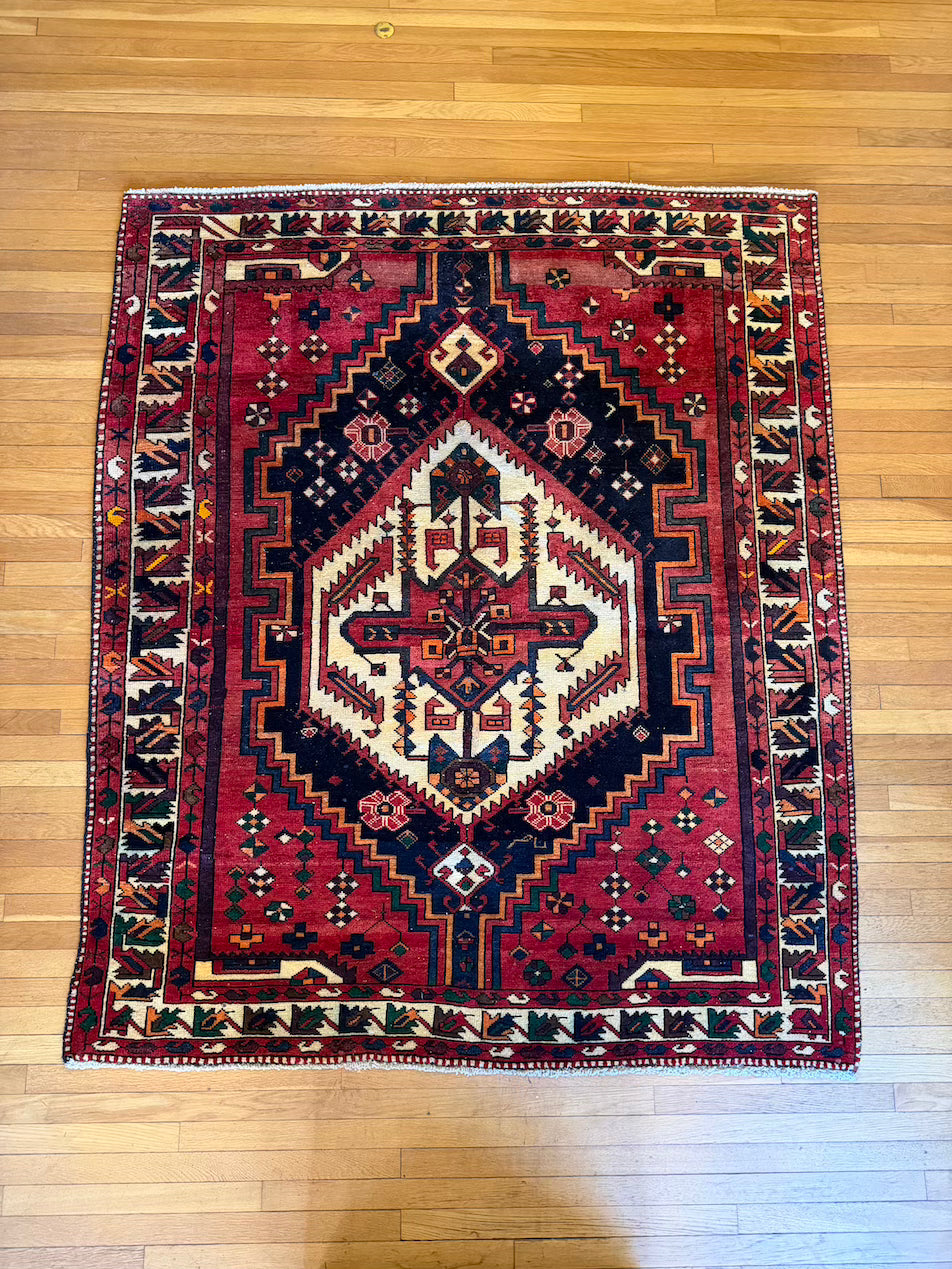 Antique Serapi Area Rug #R1001 -  5'7" x 6'11"