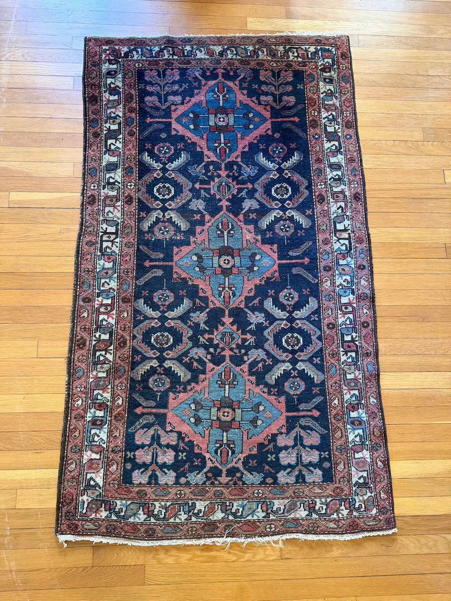Antique Hamadan Accent Rug #R1011 3'5" x 6'