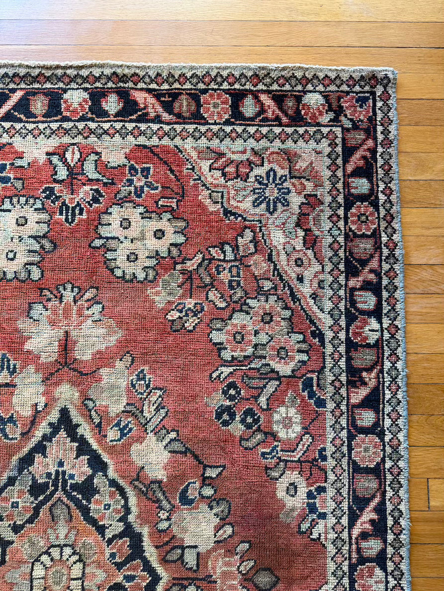 Antique Mahal Area Rug #R1006 - 4'2" x 6'6"
