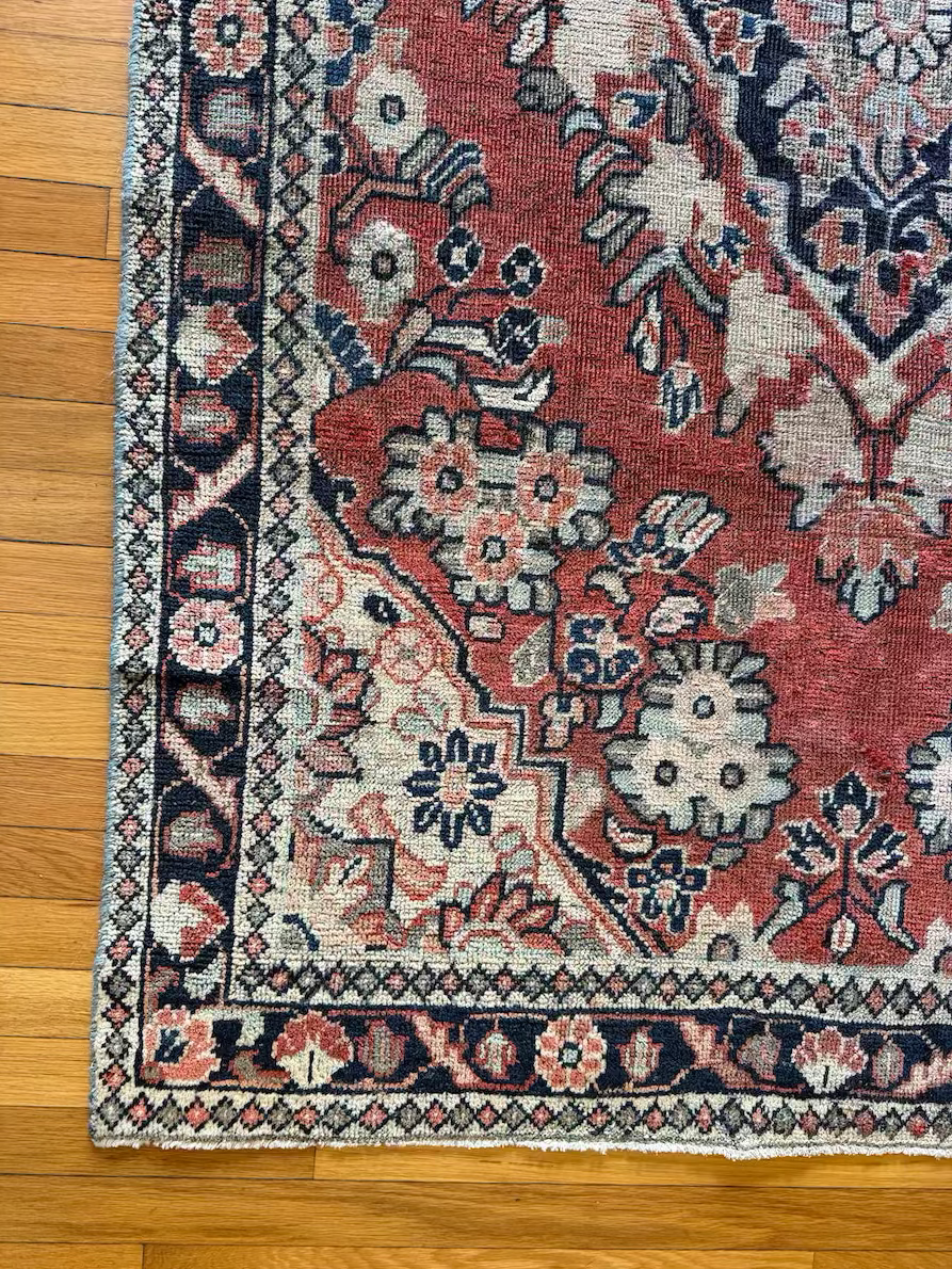 Antique Mahal Area Rug #R1006 - 4'2" x 6'6"