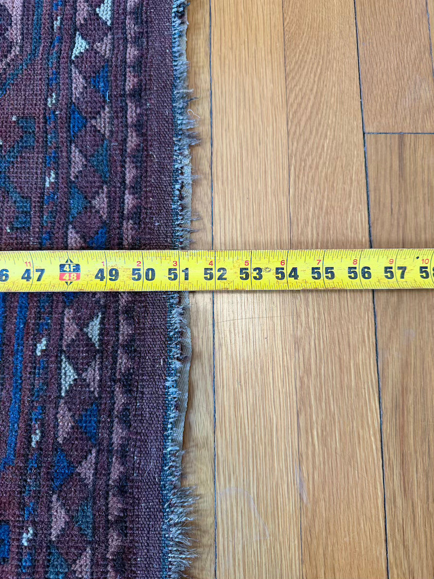 Antique Ersari Accent Rug #R1003 - 3'7" x 4'3"