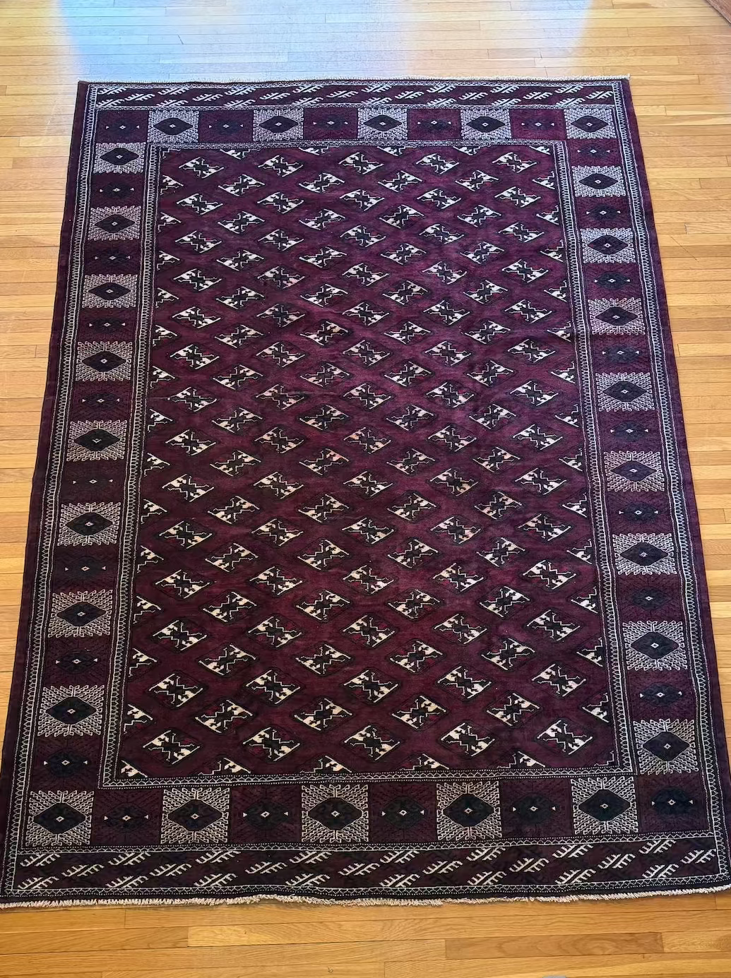 Vintage Turkmen Area Rug #R1002 - 8' x 11'