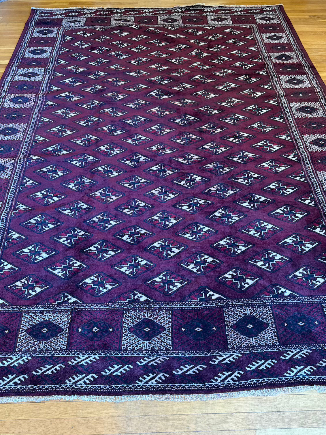 Vintage Turkmen Area Rug #R1002 - 8' x 11'
