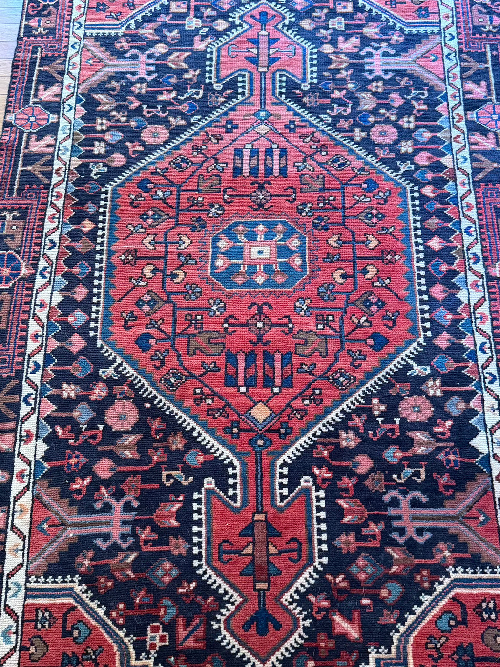Antique Serapi Wide Runner #R1005 4'2" x 9'