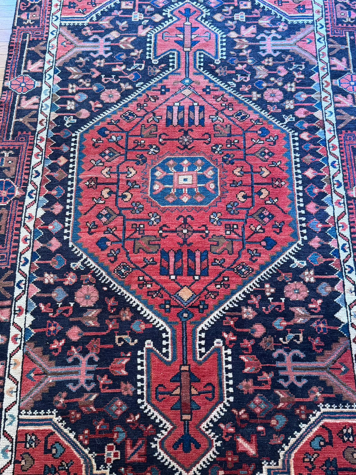Antique Serapi Wide Runner #R1005 4'2" x 9'