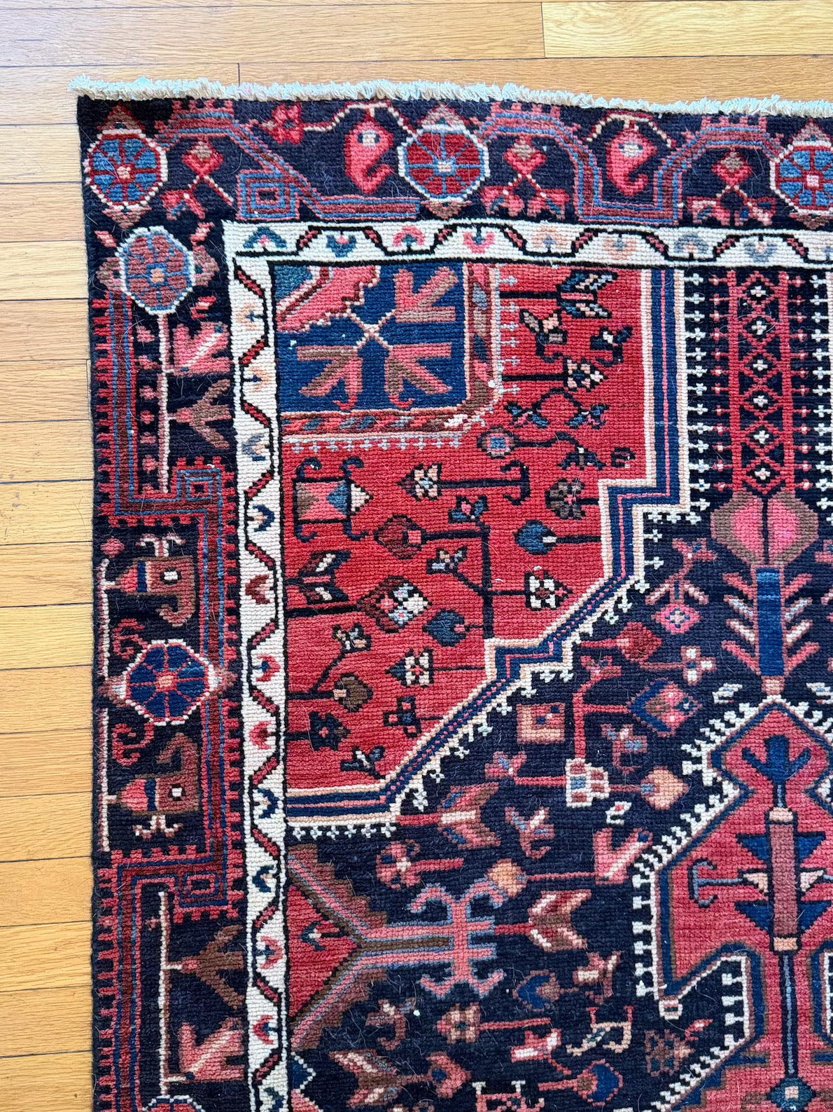 Antique Serapi Wide Runner #R1005 4'2" x 9'
