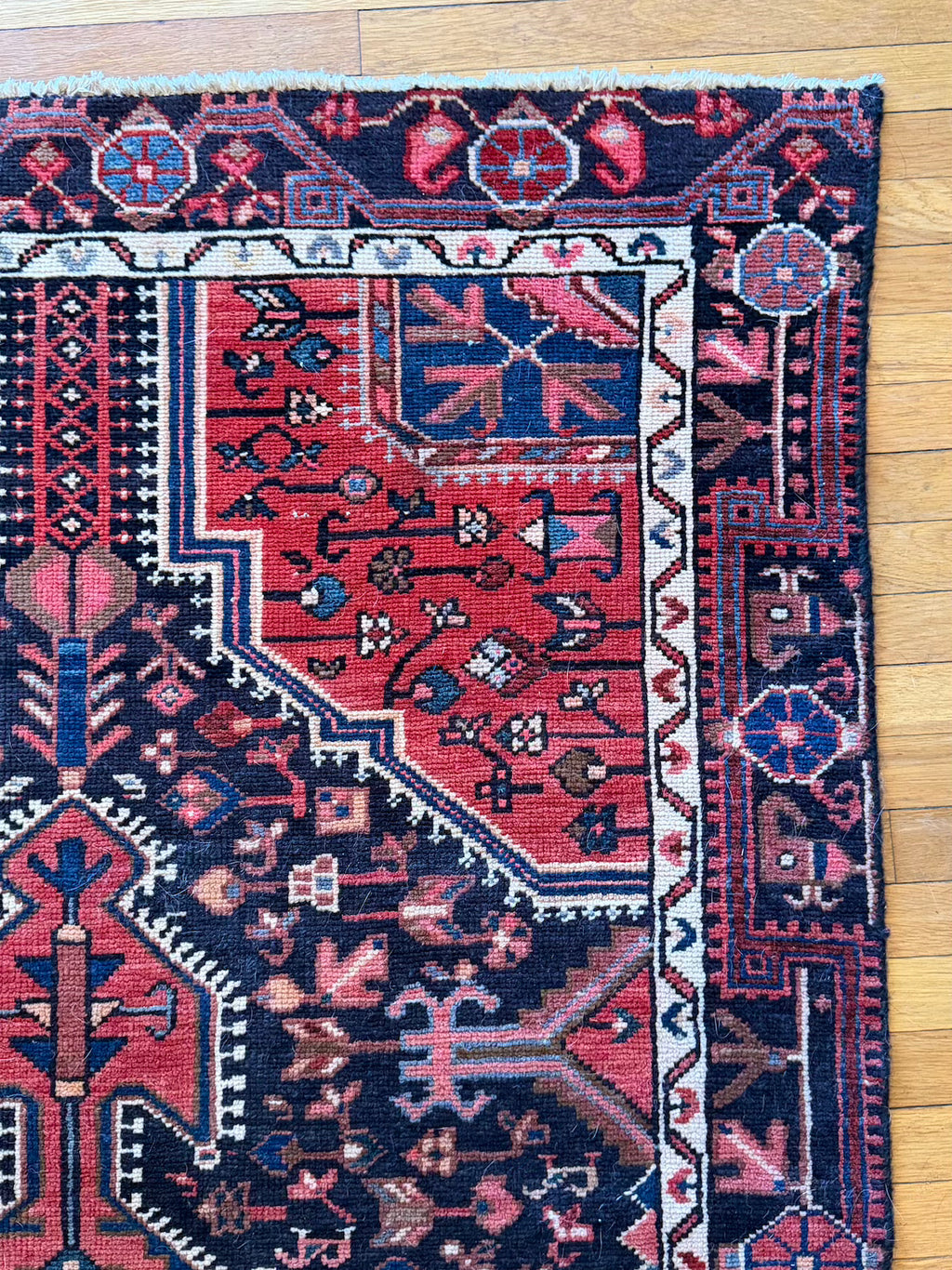 Antique Serapi Wide Runner #R1005 4'2" x 9'