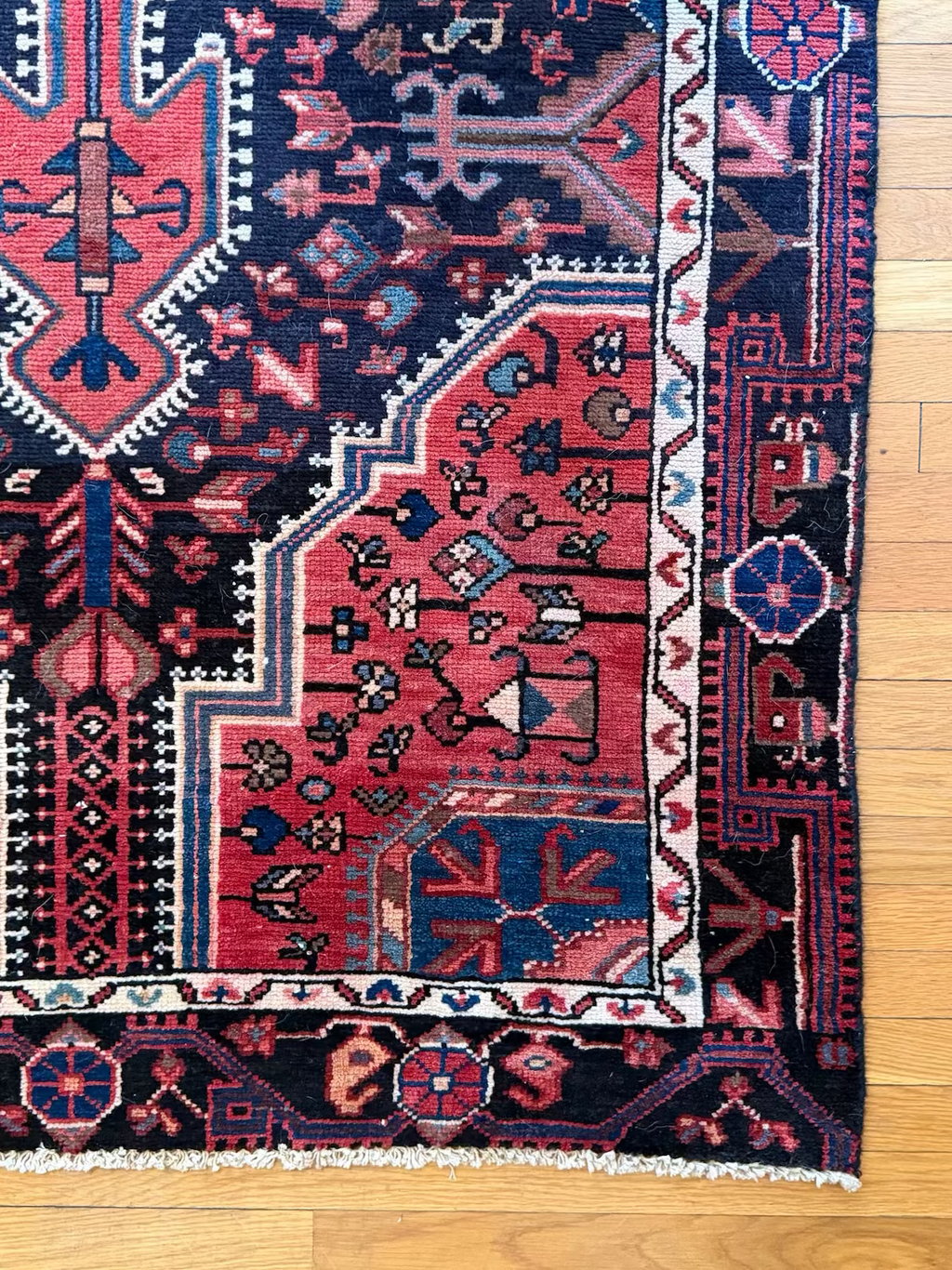 Antique Serapi Wide Runner #R1005 4'2" x 9'