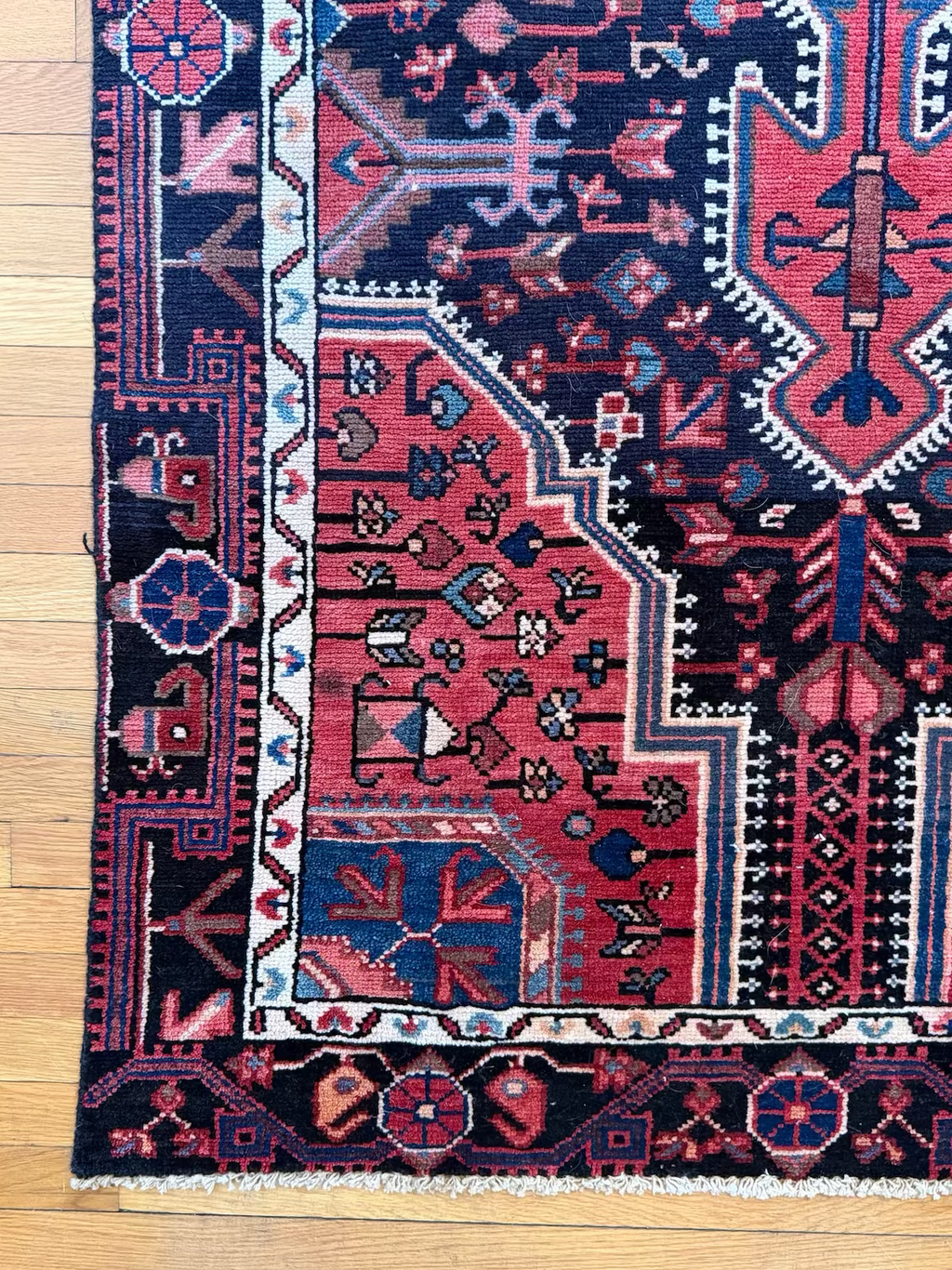 Antique Serapi Wide Runner #R1005 4'2" x 9'