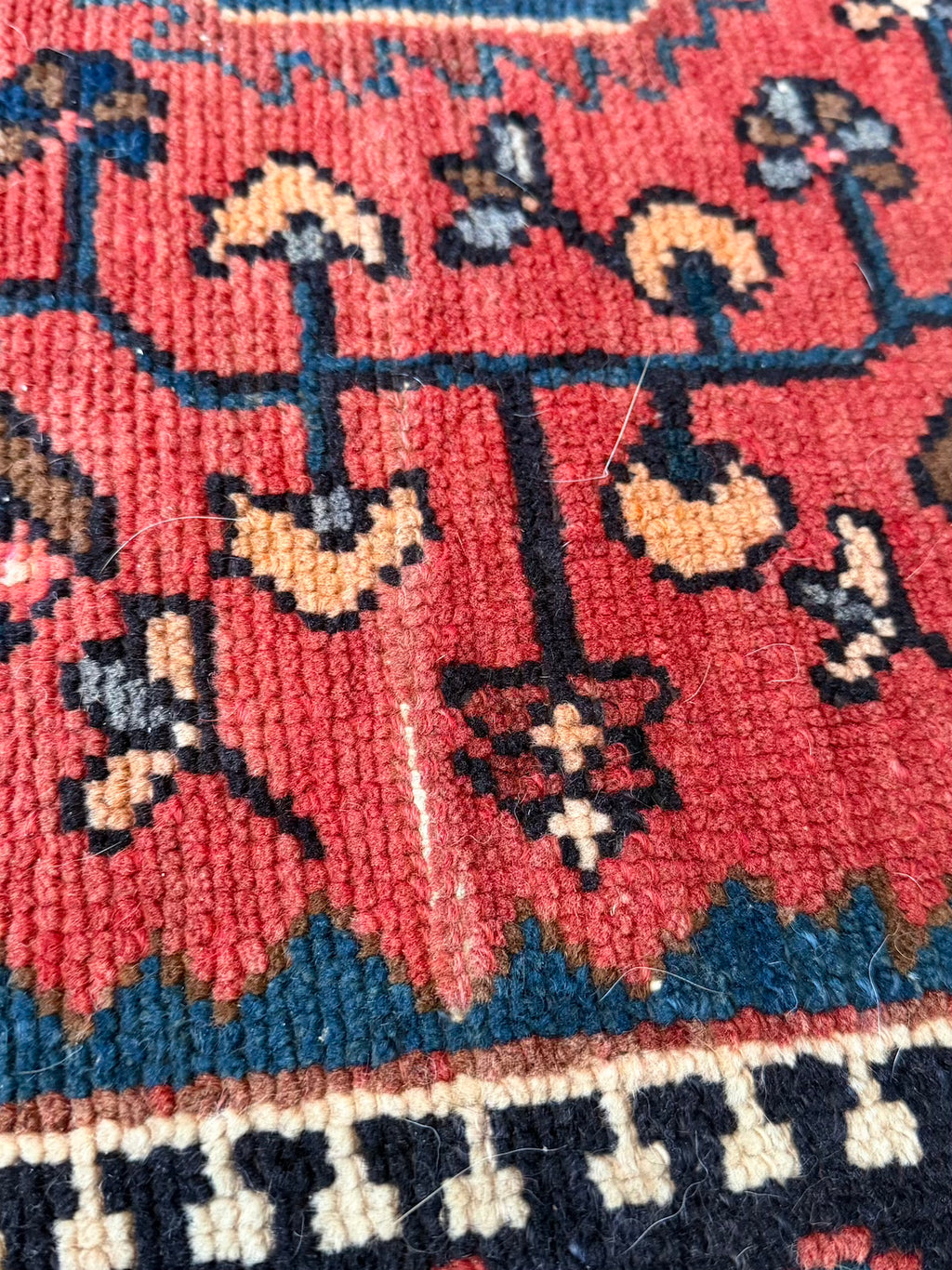 Antique Serapi Wide Runner #R1005 4'2" x 9'