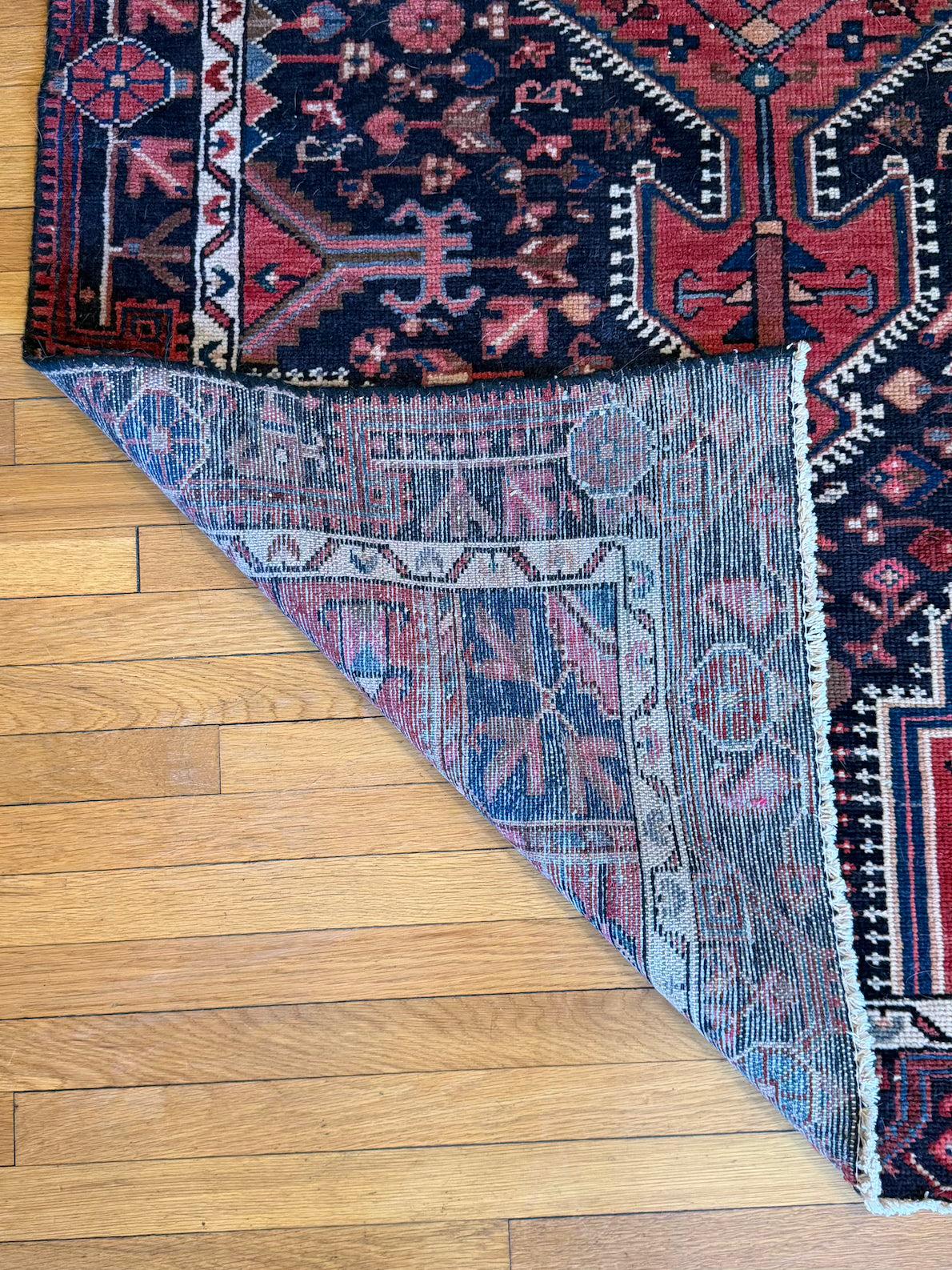 Antique Serapi Wide Runner #R1005 4'2" x 9'