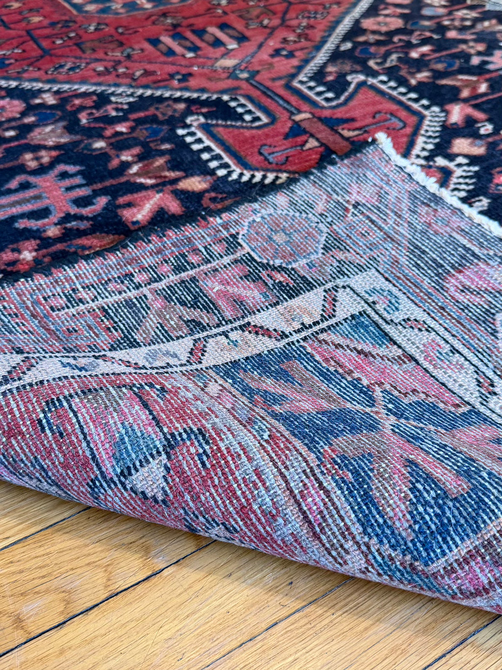 Antique Serapi Wide Runner #R1005 4'2" x 9'