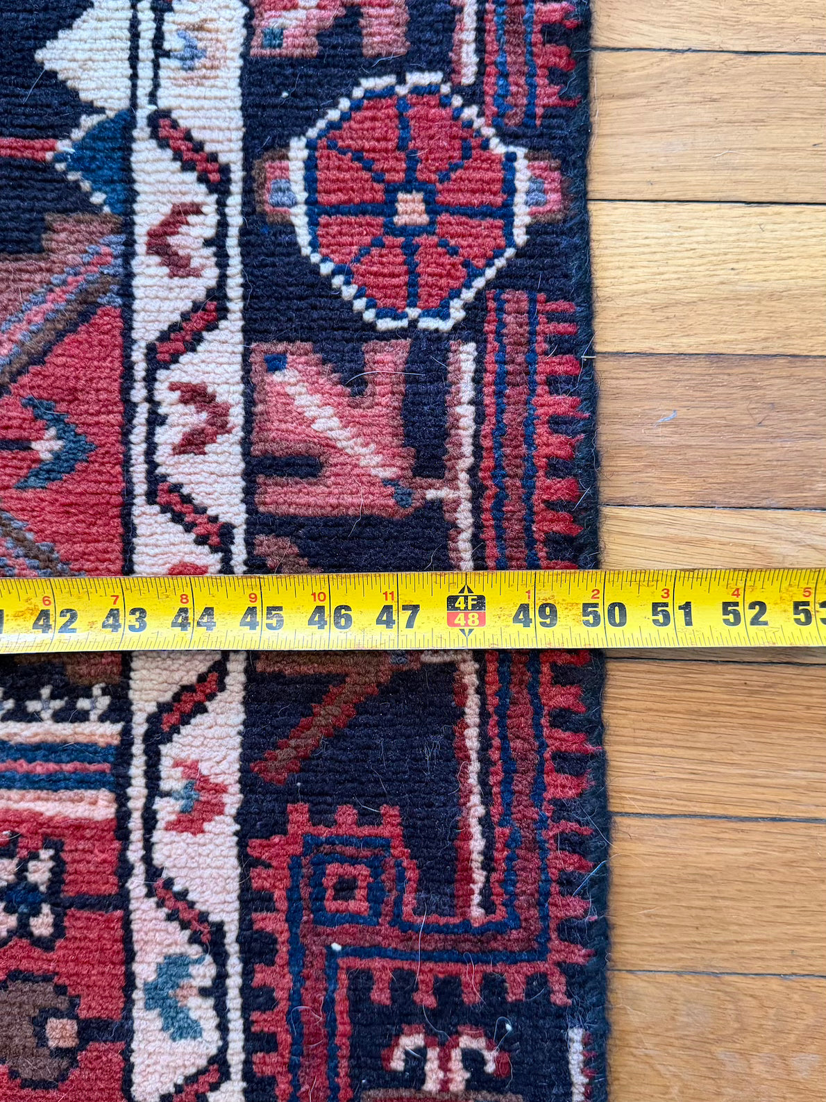 Antique Serapi Wide Runner #R1005 4'2" x 9'