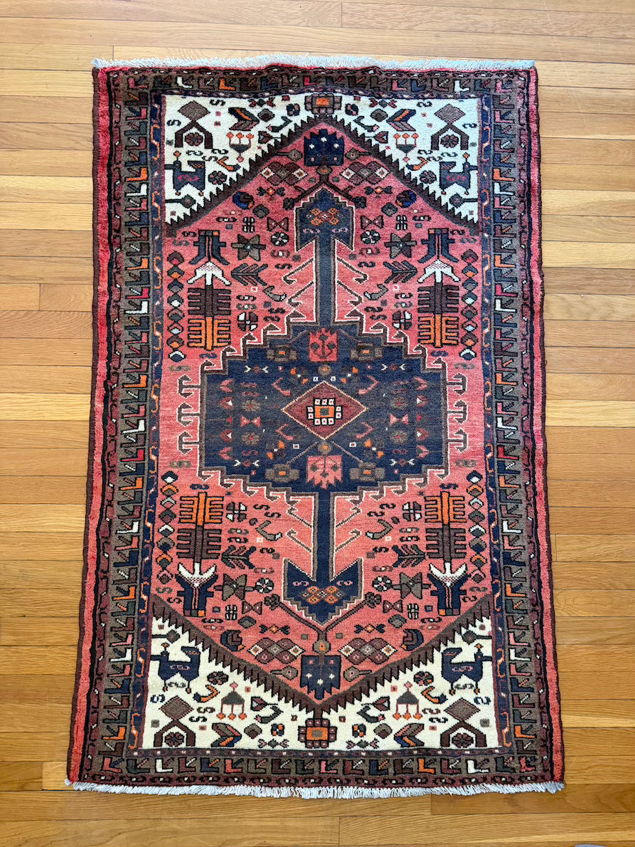 Antique Serapi Accent Rug #R1004 - 3'2" x 5'