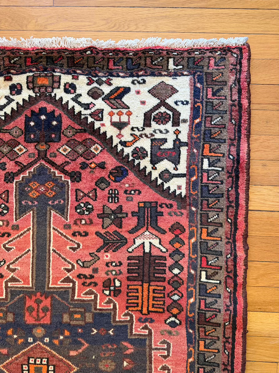 Antique Serapi Accent Rug #R1004 - 3'2" x 5'