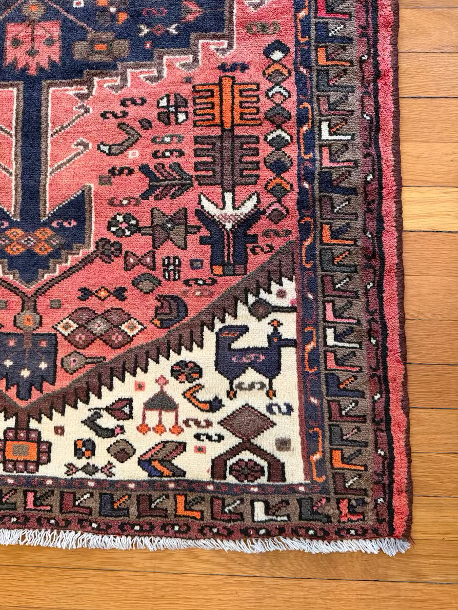 Antique Serapi Accent Rug #R1004 - 3'2" x 5'