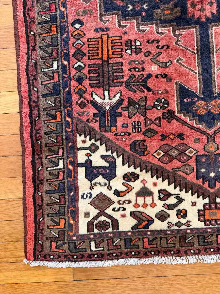 Antique Serapi Accent Rug #R1004 - 3'2" x 5'