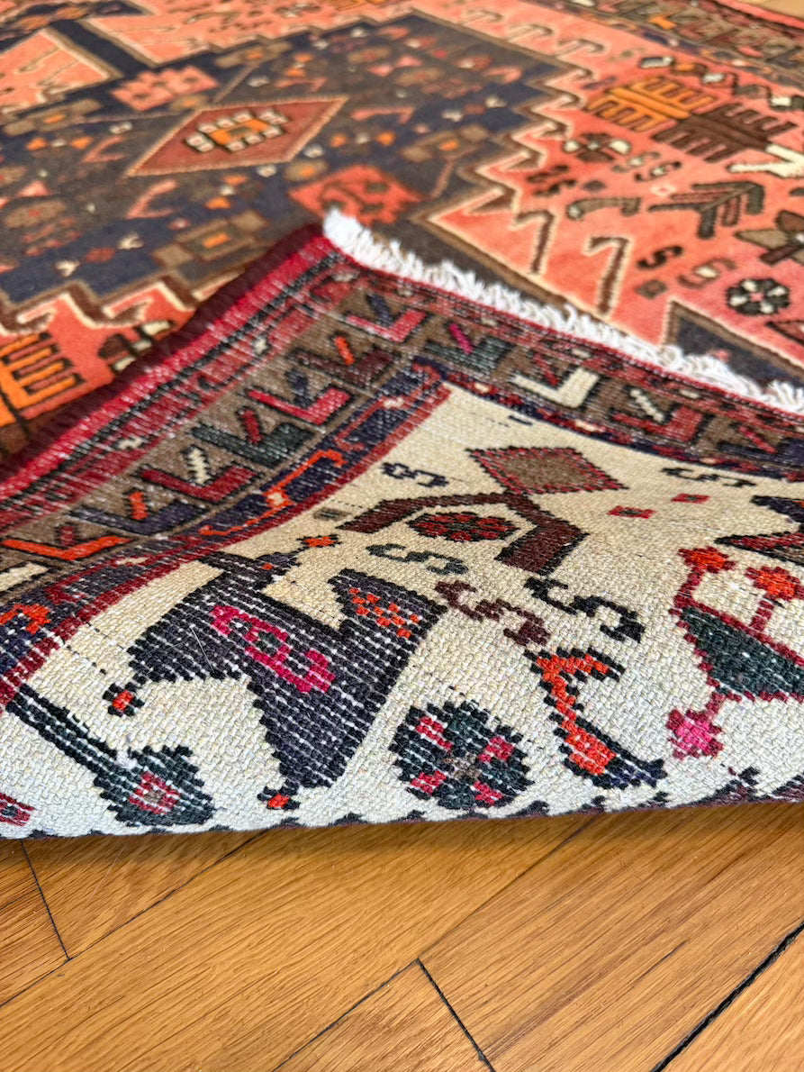 Antique Serapi Accent Rug #R1004 - 3'2" x 5'