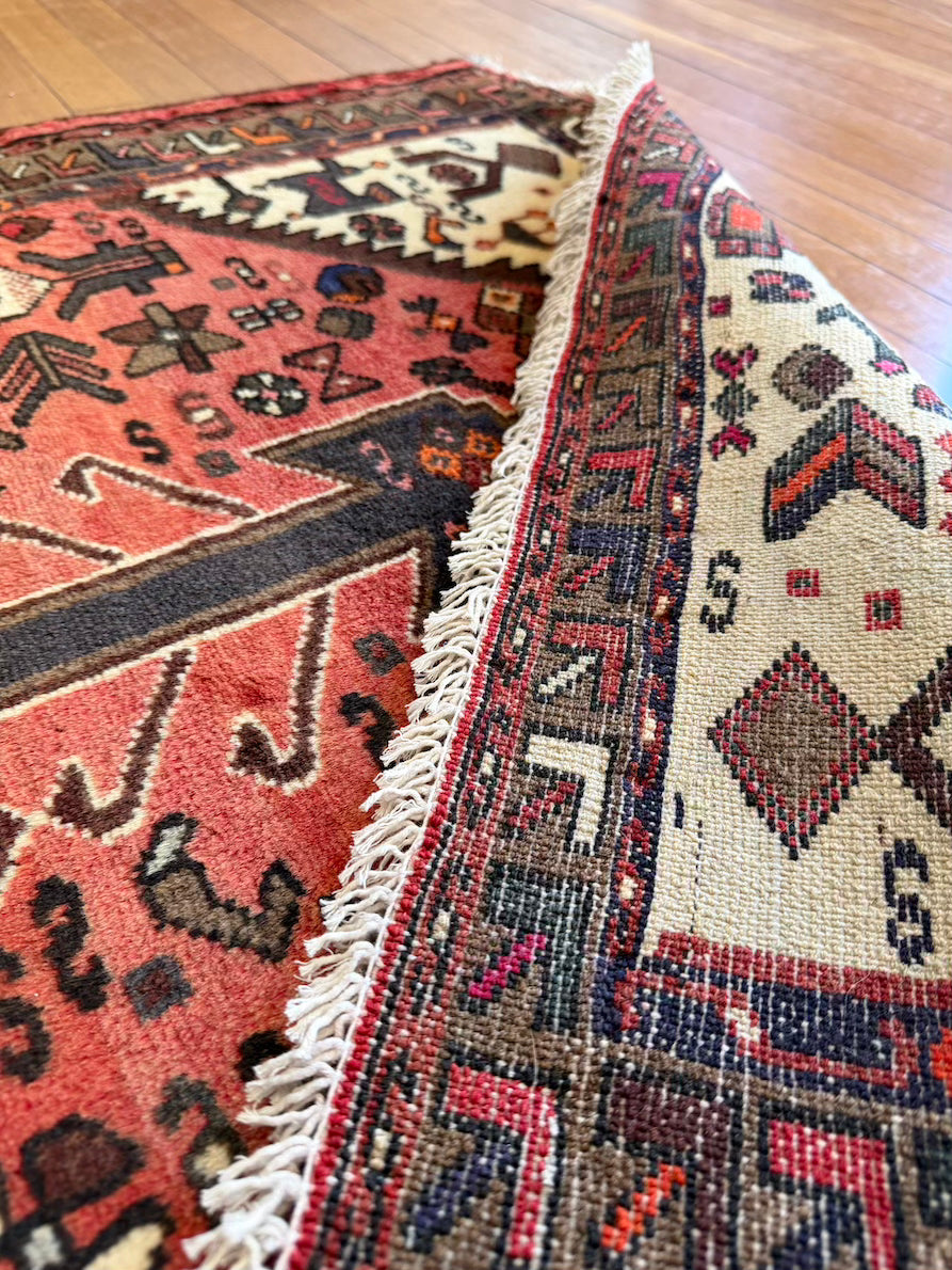 Antique Serapi Accent Rug #R1004 - 3'2" x 5'