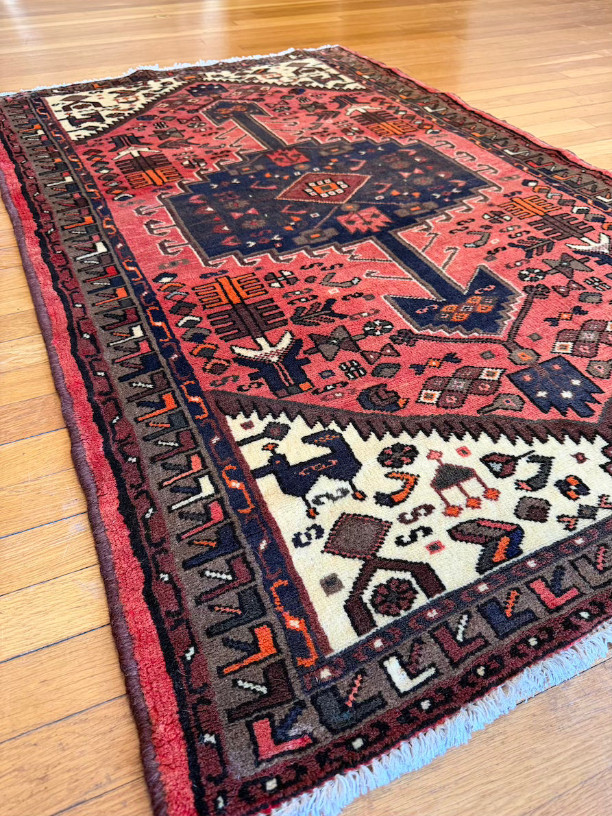 Antique Serapi Accent Rug #R1004 - 3'2" x 5'