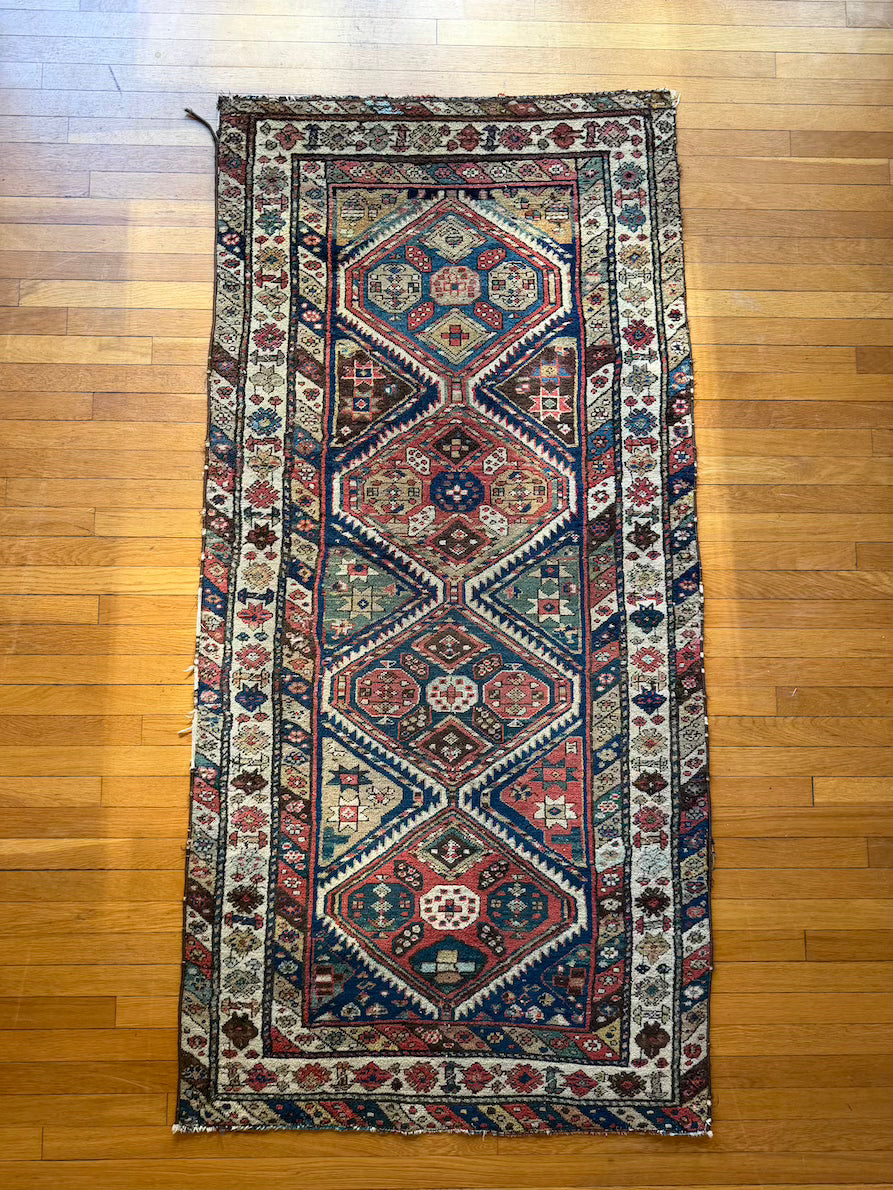 Antique Shirvan Runner #R1008 - 3'3" x 6'8"