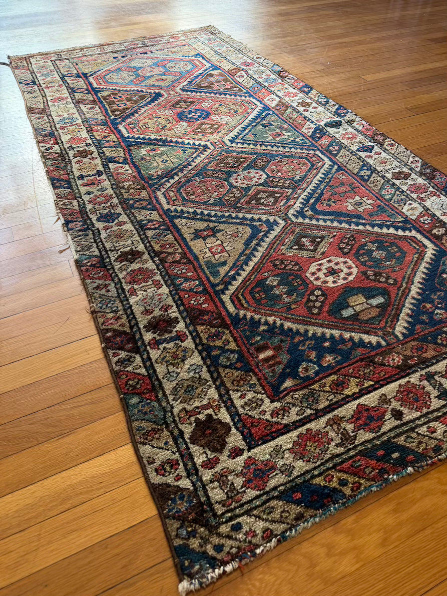 Antique Shirvan Runner #R1008 - 3'3" x 6'8"