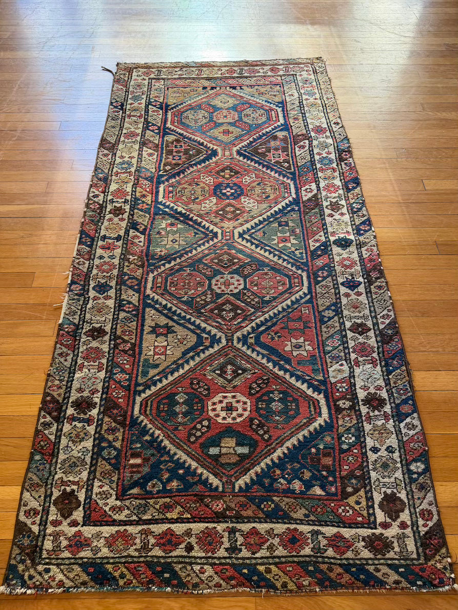 Antique Shirvan Runner #R1008 - 3'3" x 6'8"
