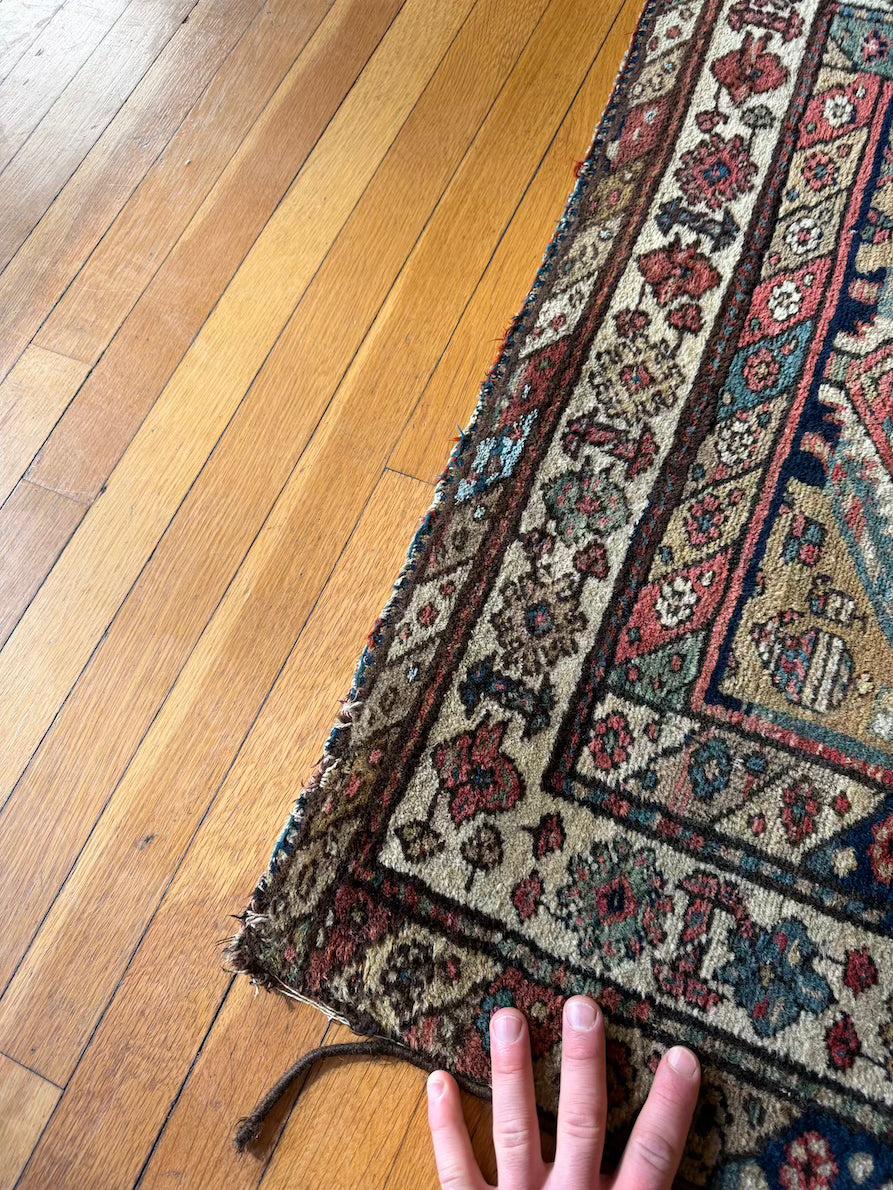 Antique Shirvan Runner #R1008 - 3'3" x 6'8"