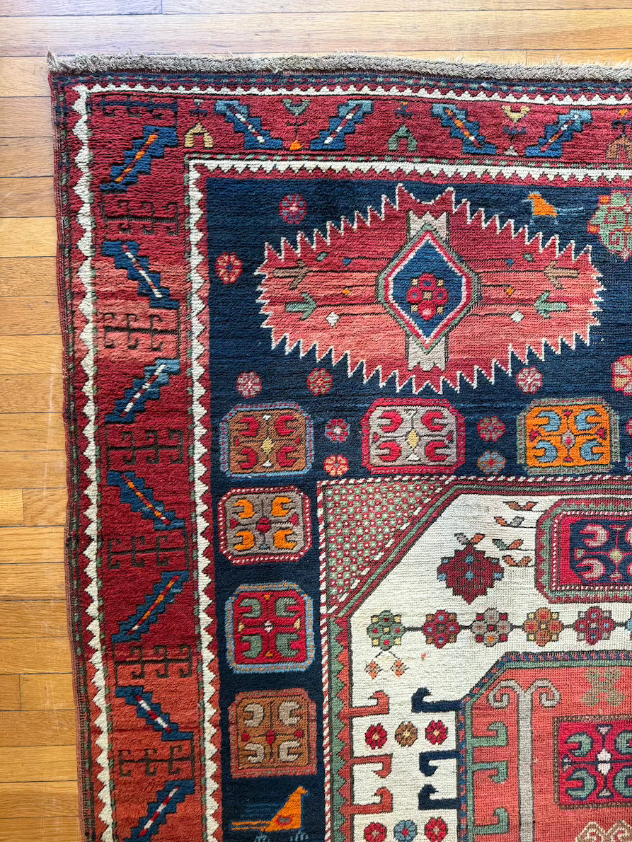 Antique Karachopf Kazak Area Rug #R1009 5'7" x 7'7"