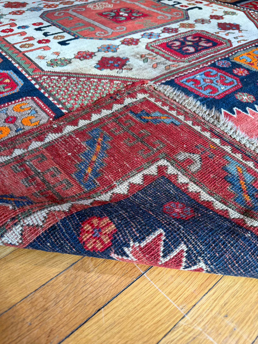 Antique Karachopf Kazak Area Rug #R1009 5'7" x 7'7"