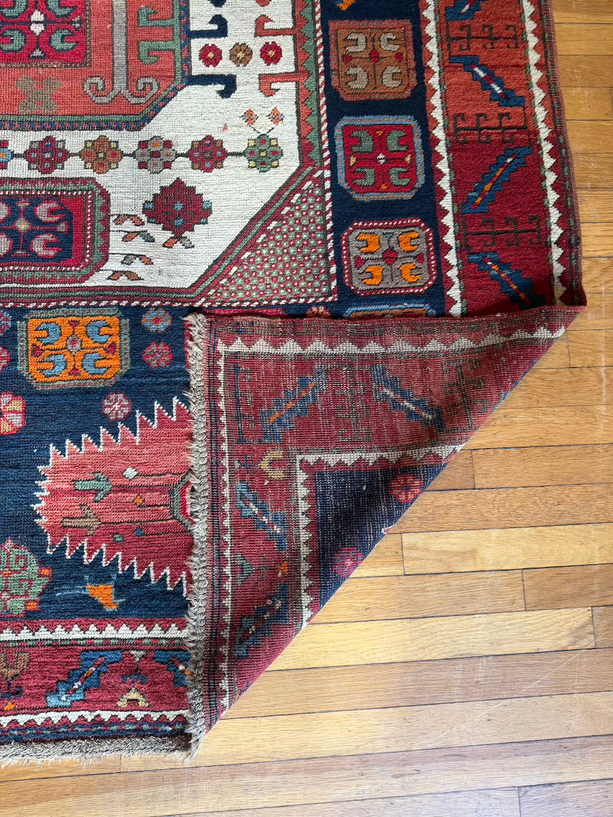 Antique Karachopf Kazak Area Rug #R1009 5'7" x 7'7"