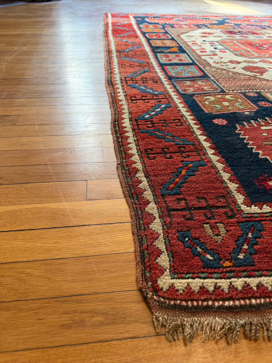Antique Karachopf Kazak Area Rug #R1009 5'7" x 7'7"