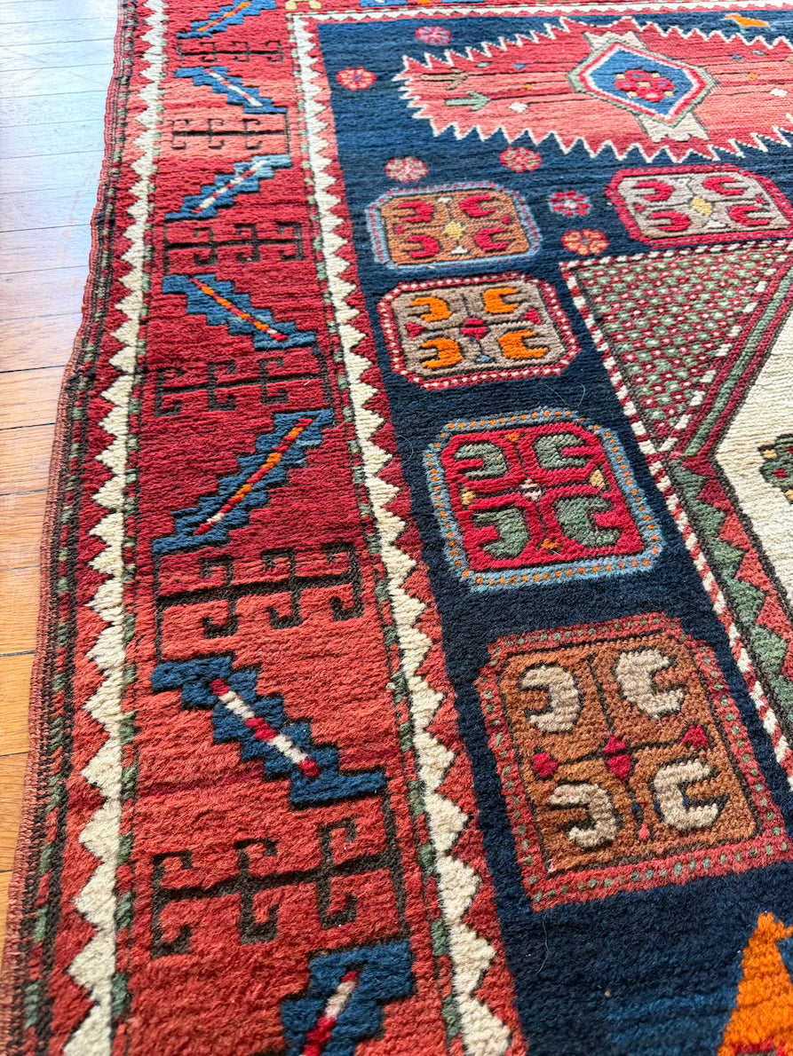 Antique Karachopf Kazak Area Rug #R1009 5'7" x 7'7"