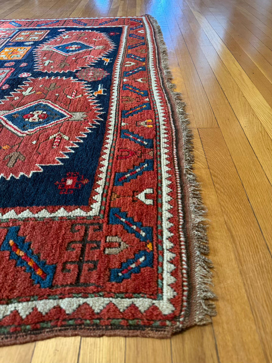 Antique Karachopf Kazak Area Rug #R1009 5'7" x 7'7"