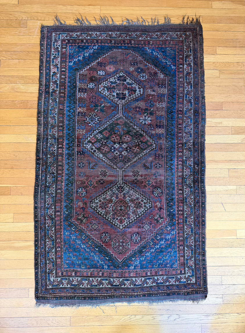 Antique Kazak Accent Rug #R1012 3'7" x 6'