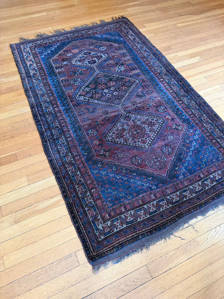 Antique Kazak Accent Rug #R1012 3'7" x 6'