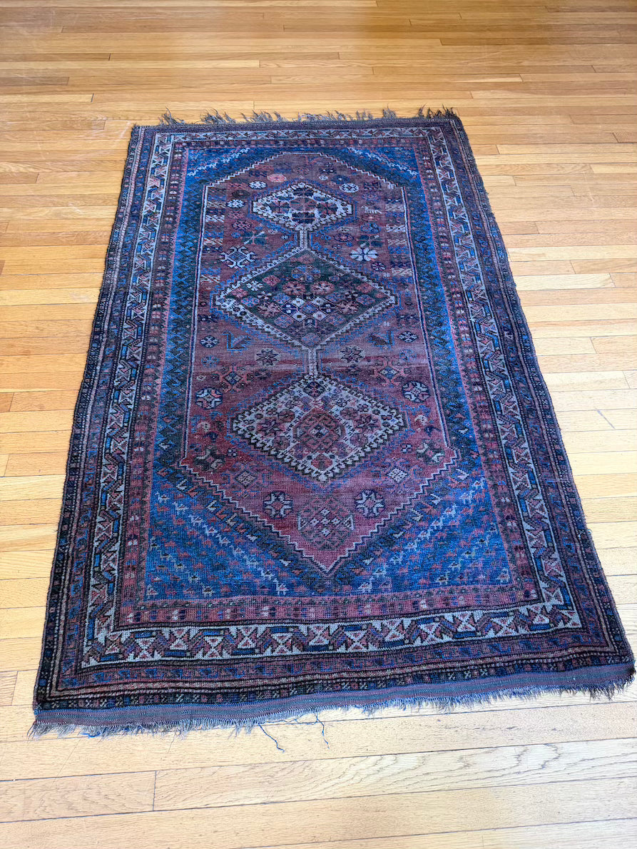 Antique Kazak Accent Rug #R1012 3'7" x 6'