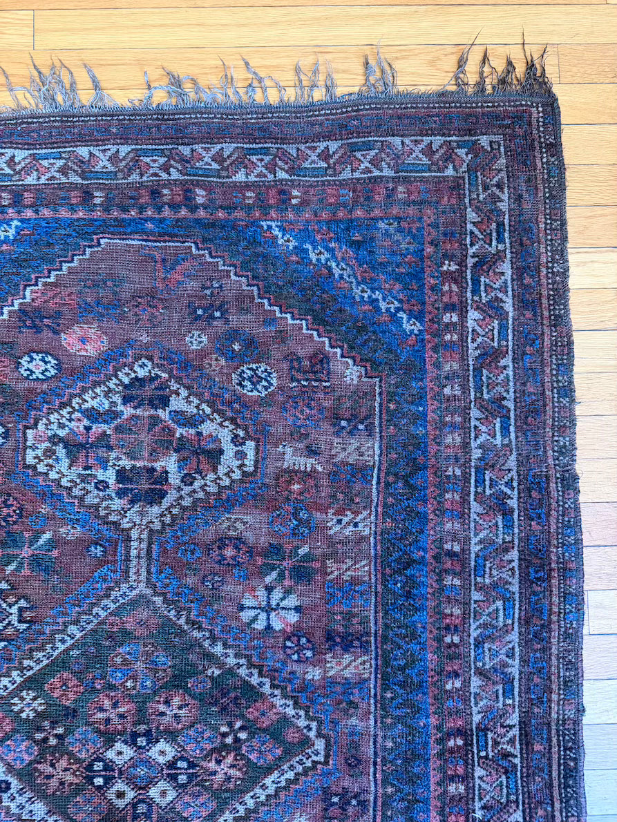 Antique Kazak Accent Rug #R1012 3'7" x 6'
