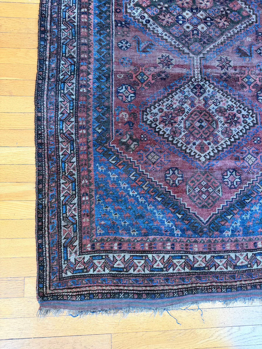 Antique Kazak Accent Rug #R1012 3'7" x 6'