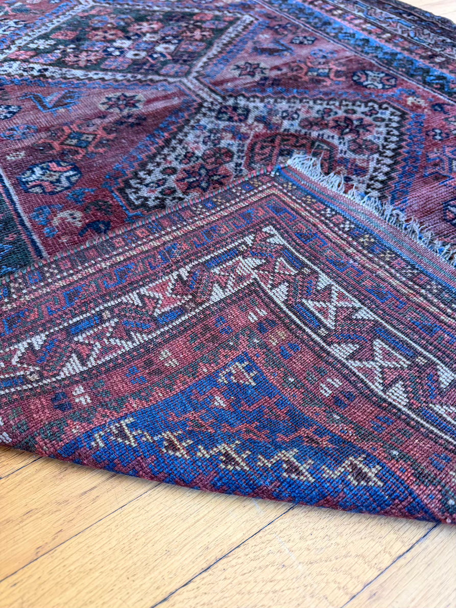 Antique Kazak Accent Rug #R1012 3'7" x 6'