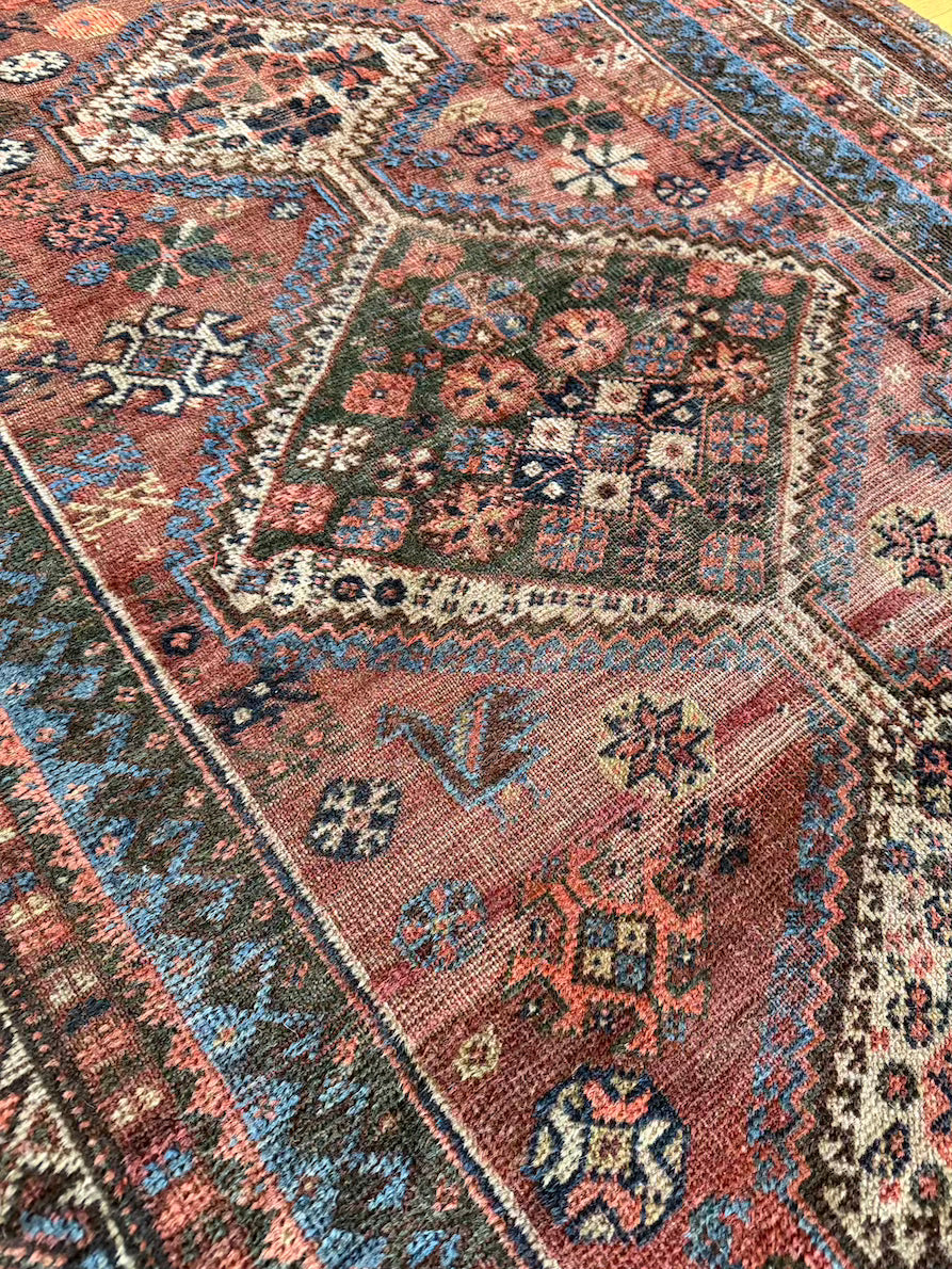 Antique Kazak Accent Rug #R1012 3'7" x 6'