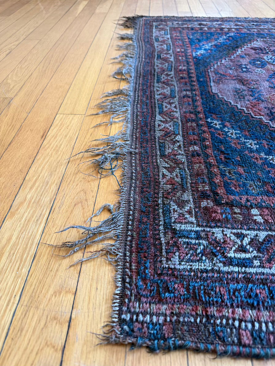 Antique Kazak Accent Rug #R1012 3'7" x 6'