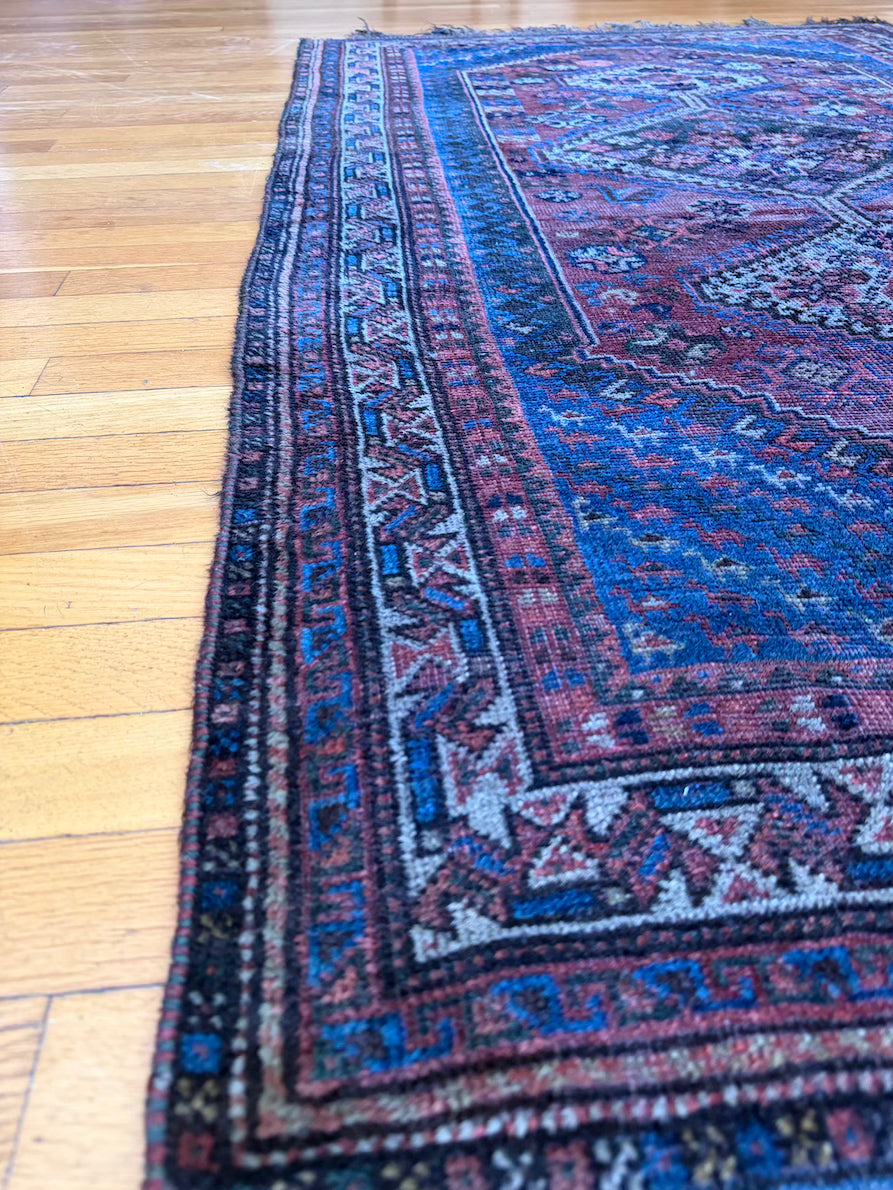 Antique Kazak Accent Rug #R1012 3'7" x 6'